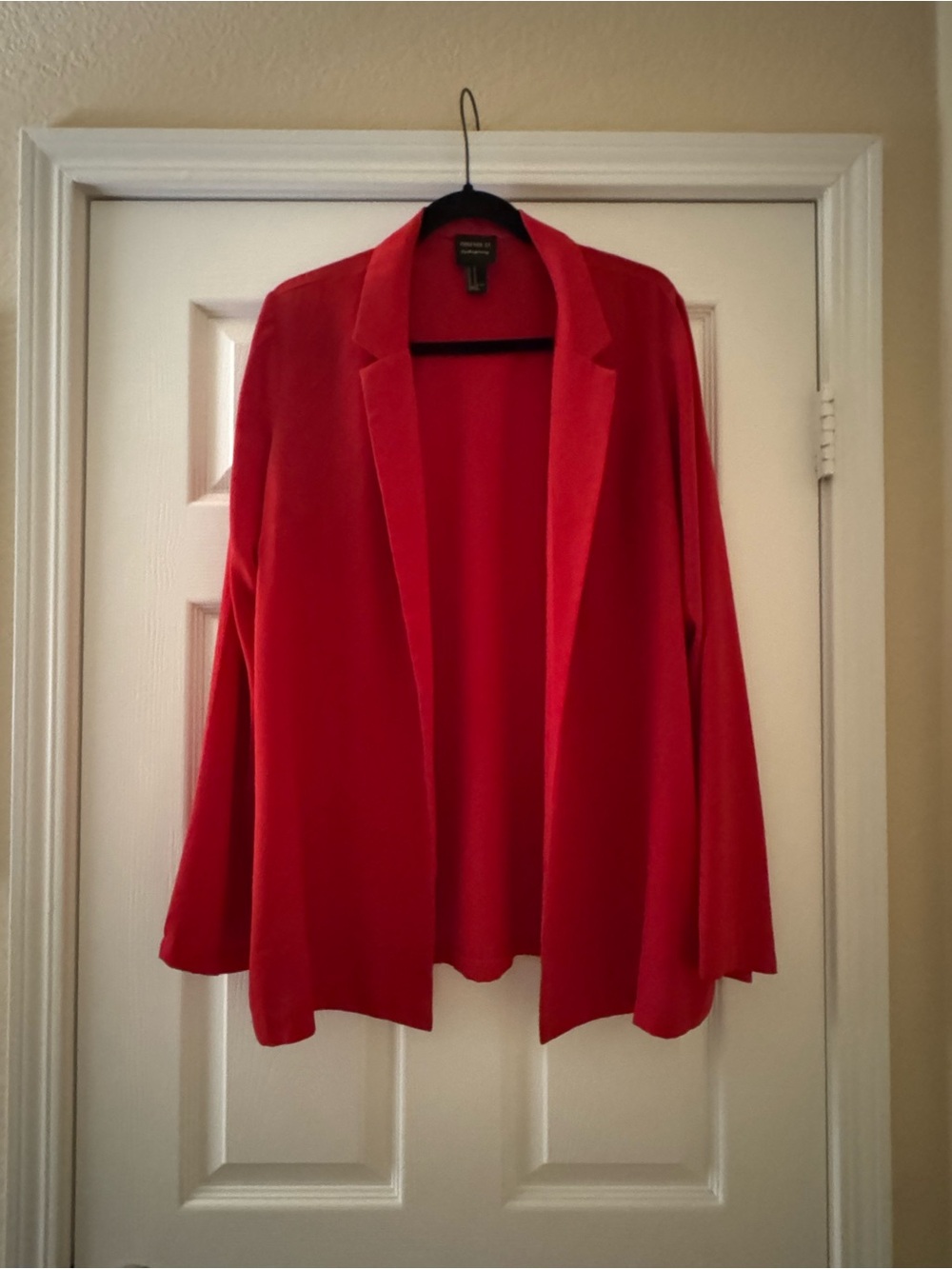 Forever 21 Open-Front Red Blazer Jacket